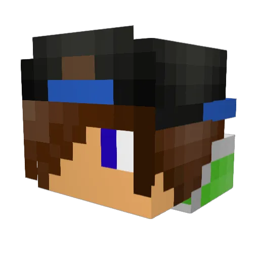 fixusxd Minecraft avatar head, 3D render