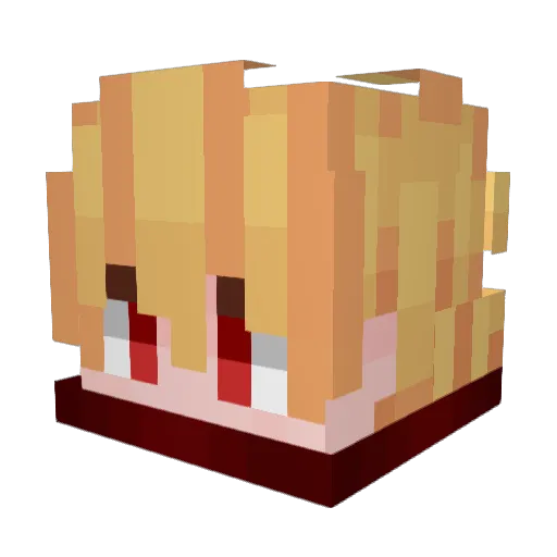 fixz333 Minecraft avatar head, 3D render