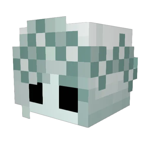 fizzbits Minecraft avatar head, 3D render