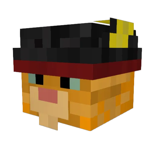 fizzy22 Minecraft avatar head, 3D render