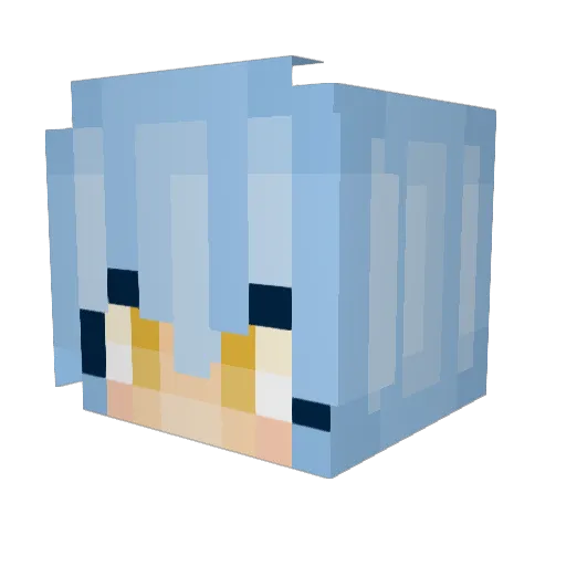 fizzyball Minecraft avatar head, 3D render