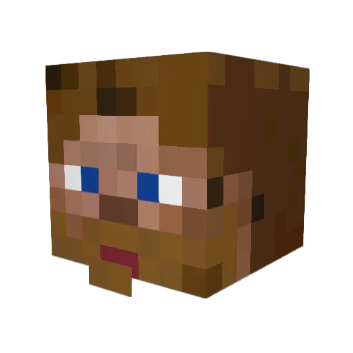 fjompah Minecraft avatar head, 3D render