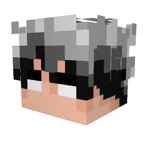 fjuniorr Minecraft avatar head, 3D render