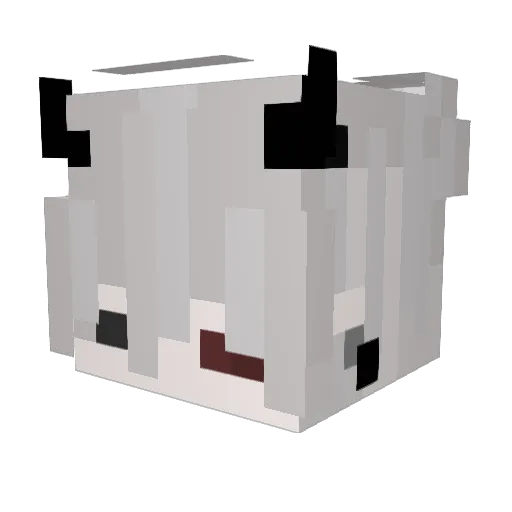 fjvd Minecraft avatar head, 3D render