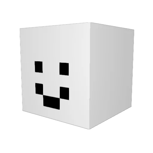 fkTHETA Minecraft avatar head, 3D render
