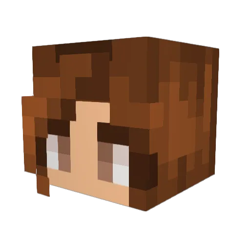 fkaner Minecraft avatar head, 3D render