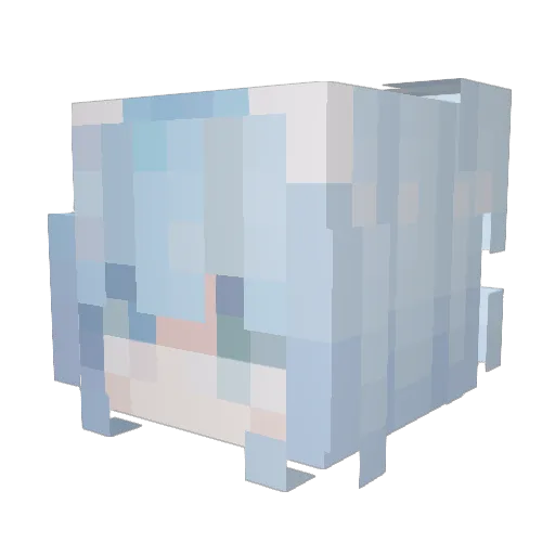fkb1238 Minecraft avatar head, 3D render