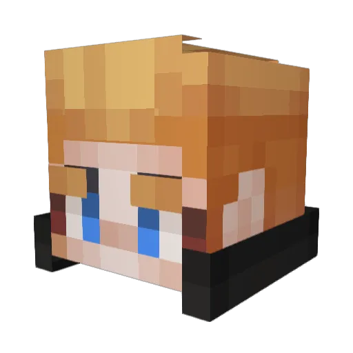 fkcbsjh Minecraft avatar head, 3D render