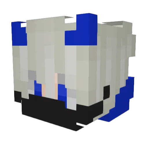 fkckle Minecraft avatar head, 3D render