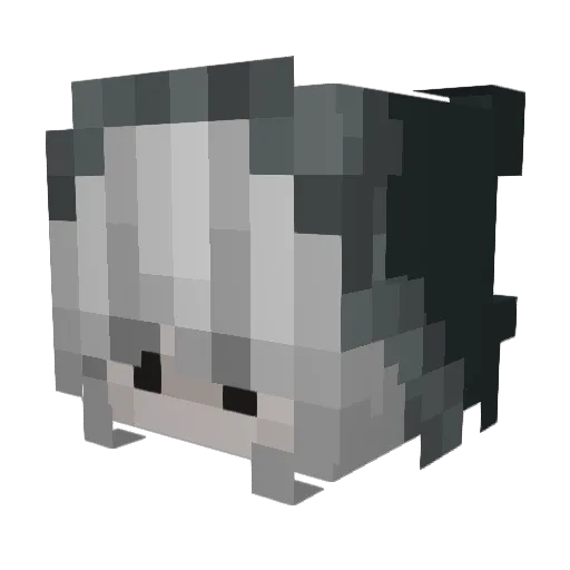 fklone Minecraft avatar head, 3D render