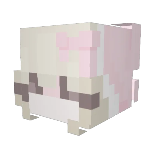 fkmkoe Minecraft avatar head, 3D render
