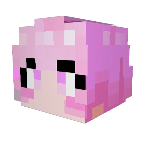 fkpay Minecraft avatar head, 3D render