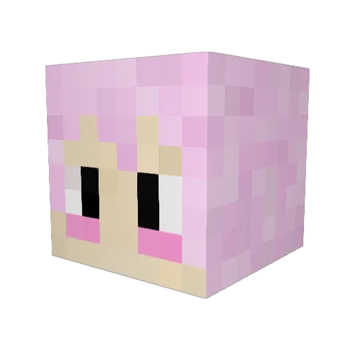 fkyu0 Minecraft avatar head, 3D render