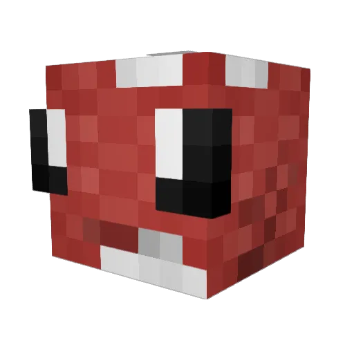 fl0npp Minecraft avatar head, 3D render