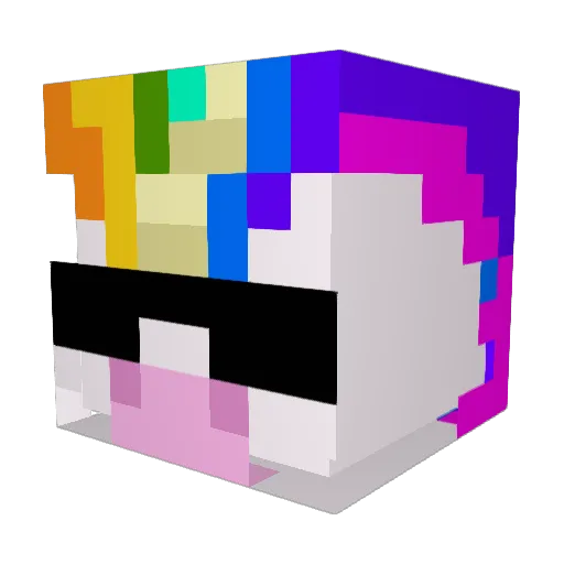 fl0werp0wer Minecraft avatar head, 3D render