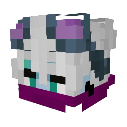 fl4r Minecraft avatar head, 3D render