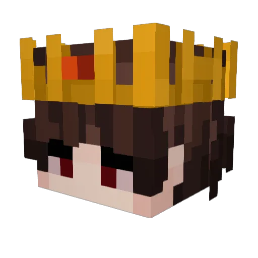 fl4rri Minecraft avatar head, 3D render