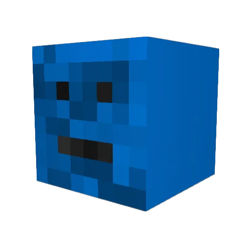 flUZ1881 Minecraft avatar head, 3D render