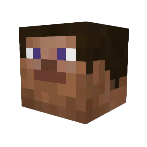 flaK_pc Minecraft avatar head, 3D render
