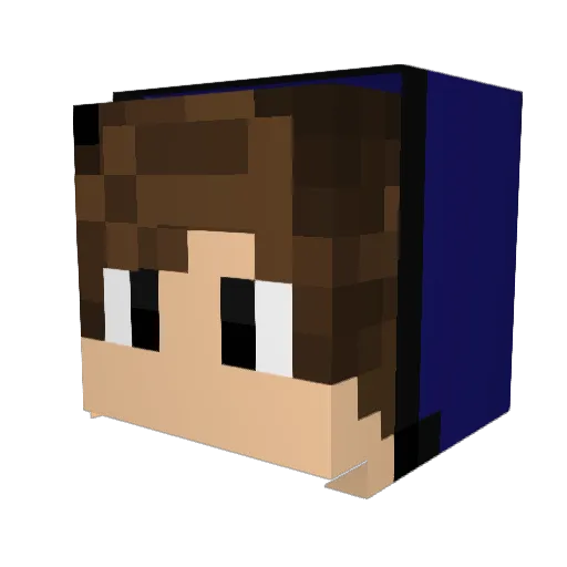 flaReclip Minecraft avatar head, 3D render