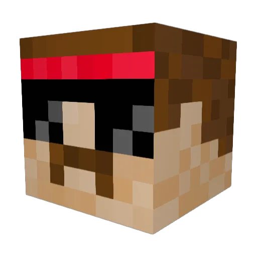 flabolicious Minecraft avatar head, 3D render