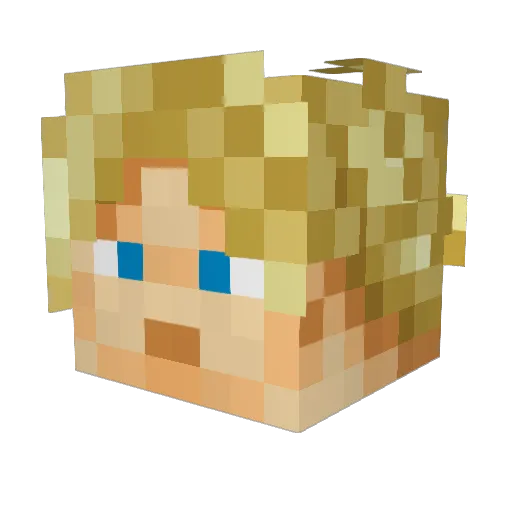 flaboss Minecraft avatar head, 3D render
