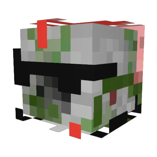 flaccidsnakee Minecraft avatar head, 3D render