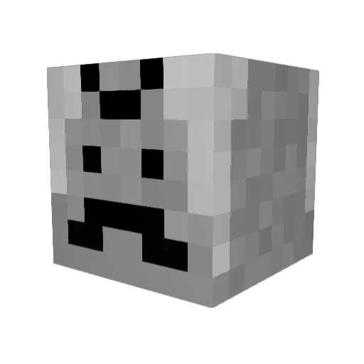 flacjacket Minecraft avatar head, 3D render