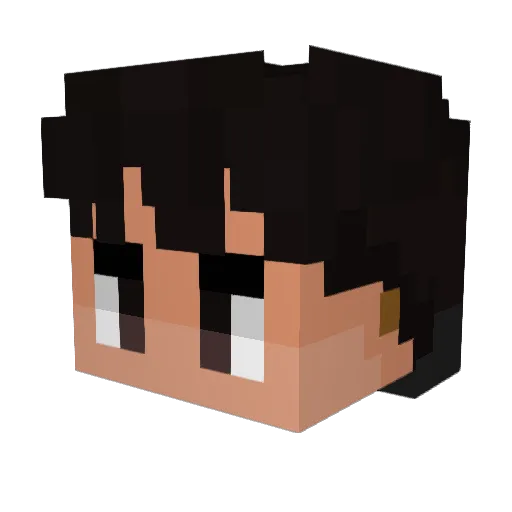 flaemchen_ Minecraft avatar head, 3D render