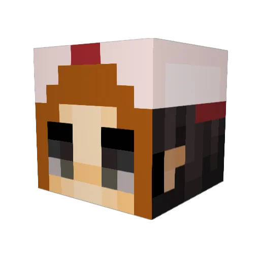 flaerixx Minecraft avatar head, 3D render