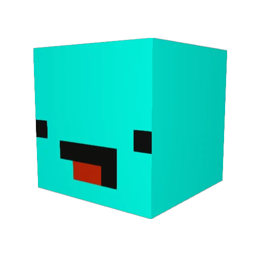 flaffi112 Minecraft avatar head, 3D render