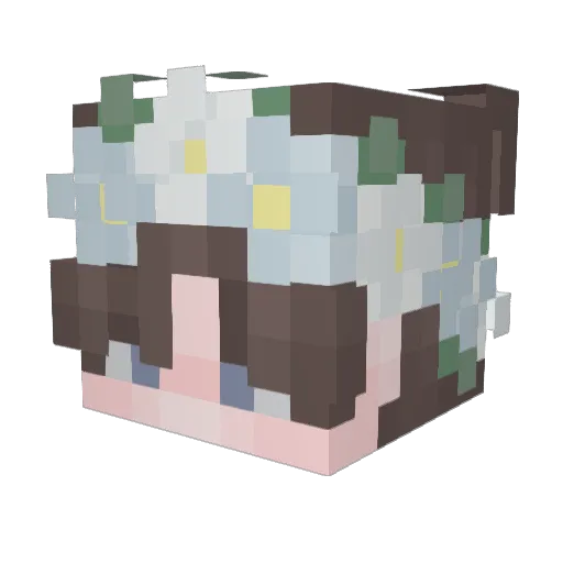 flail1123 Minecraft avatar head, 3D render
