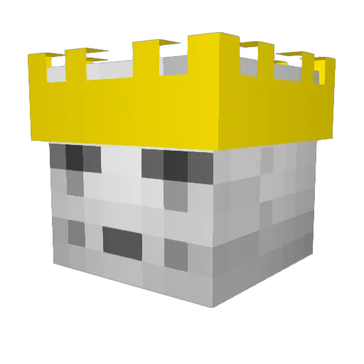 flair_blitz Minecraft avatar head, 3D render