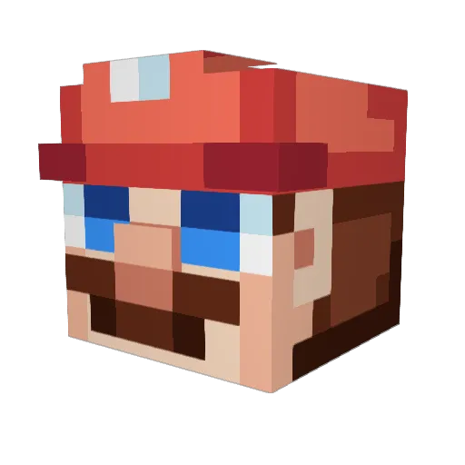 flamboos Minecraft avatar head, 3D render