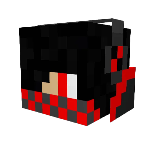 flame10165 Minecraft avatar head, 3D render