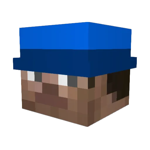flame214 Minecraft avatar head, 3D render
