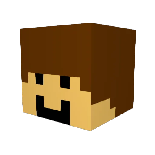 flame85246 Minecraft avatar head, 3D render