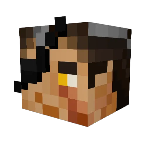 flame9135 Minecraft avatar head, 3D render