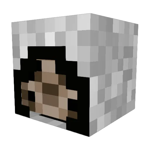 flame_17 Minecraft avatar head, 3D render