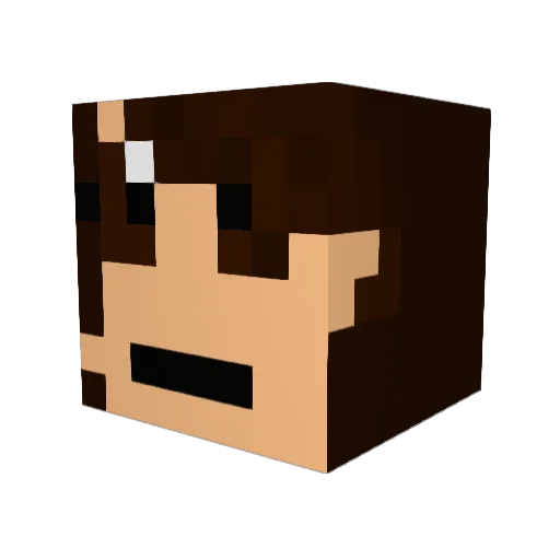 flame_316 Minecraft avatar head, 3D render