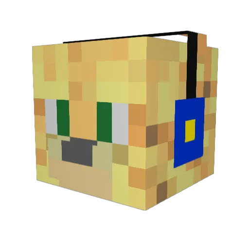 flameboy_971 Minecraft avatar head, 3D render
