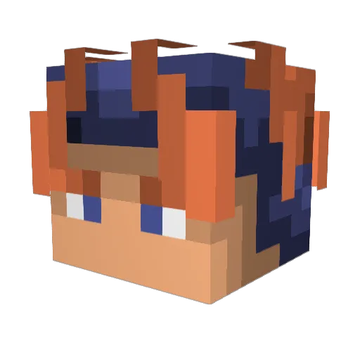 flameboyaint Minecraft avatar head, 3D render