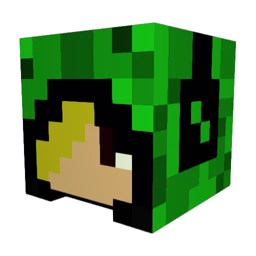 flamebull10 Minecraft avatar head, 3D render