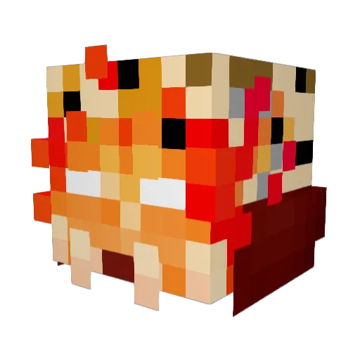 flamecoolman262 Minecraft avatar head, 3D render