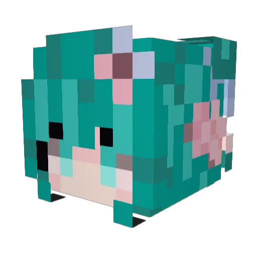 flamefeather21 Minecraft avatar head, 3D render