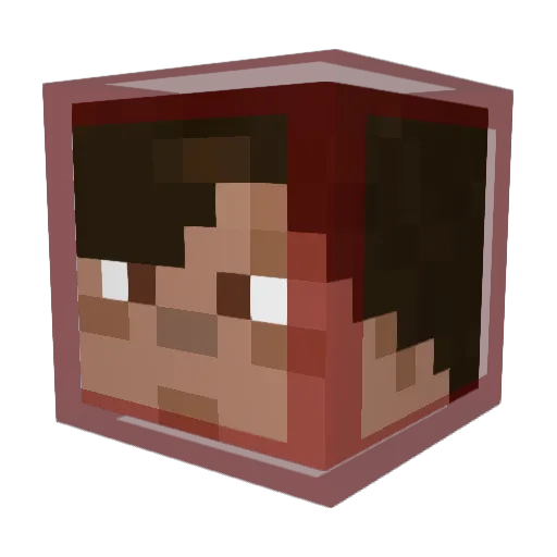 flamefire84 Minecraft avatar head, 3D render