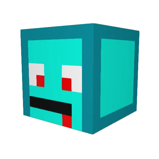 flamefragzsz Minecraft avatar head, 3D render