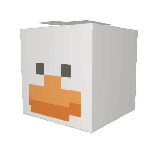 flamehead1026 Minecraft avatar head, 3D render