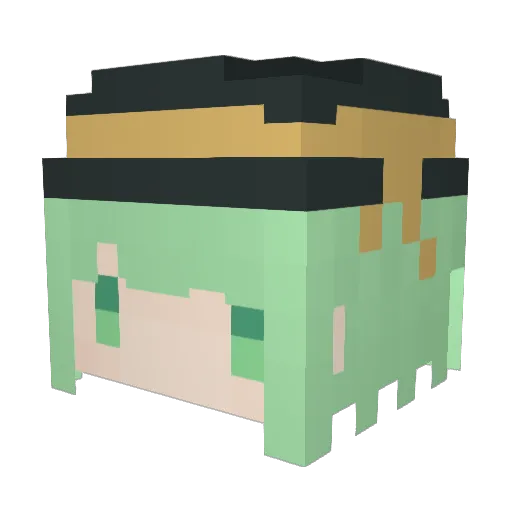 flamelys Minecraft avatar head, 3D render