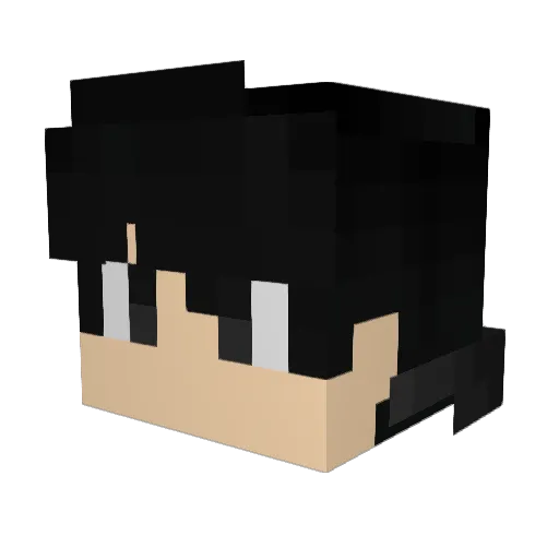 flamer7586 Minecraft avatar head, 3D render